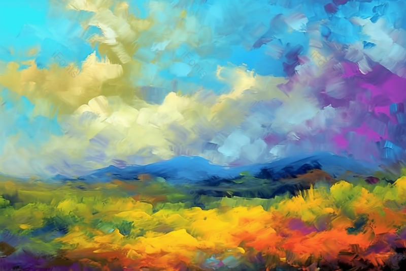 天空渐变水彩山水油画手绘艺术抽象背景插画,插画/手绘图,插画/手绘图库,插画/手绘图下载,插画/手绘